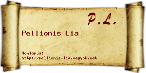 Pellionis Lia névjegykártya
